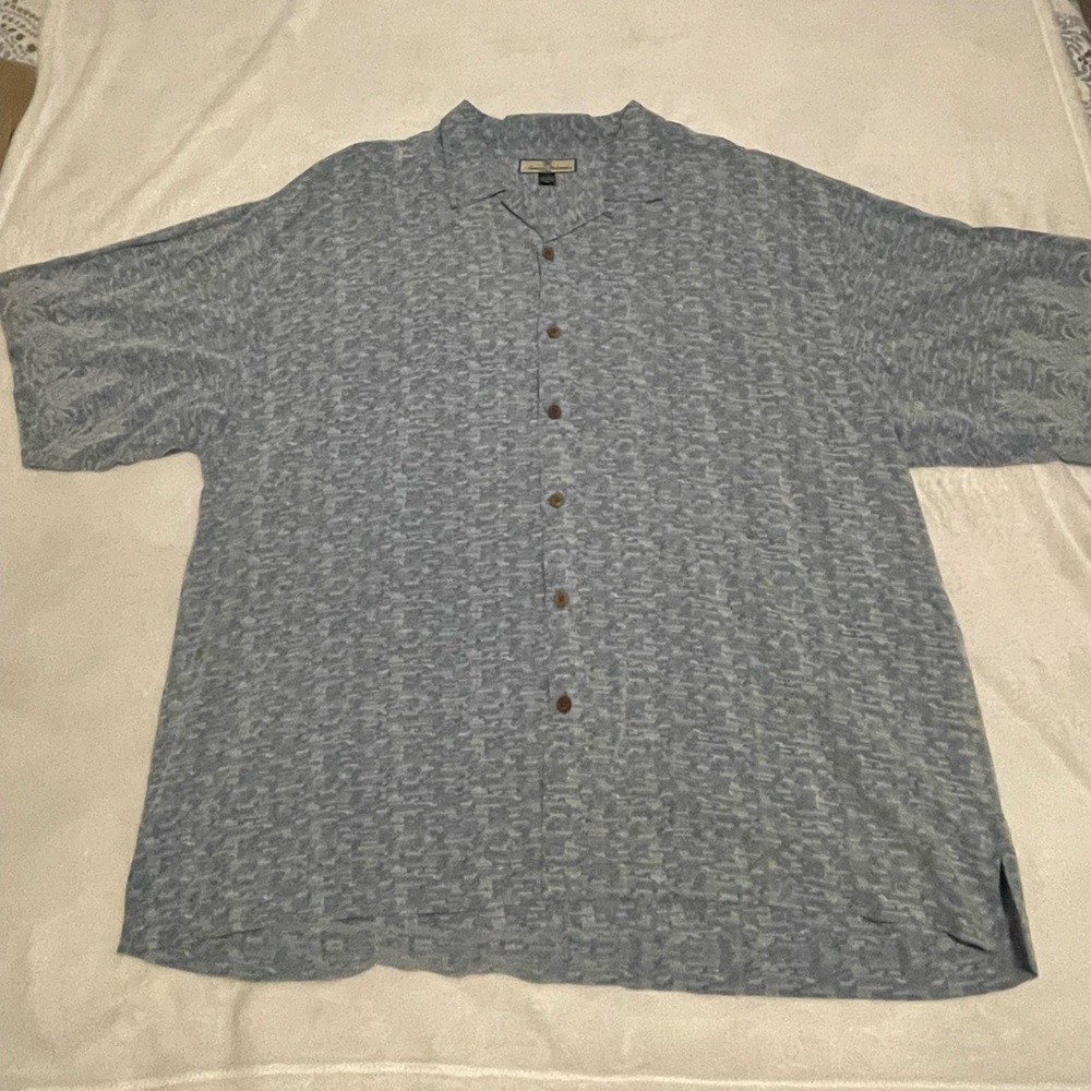Tommy Bahama Printed 100% Silk Button Down